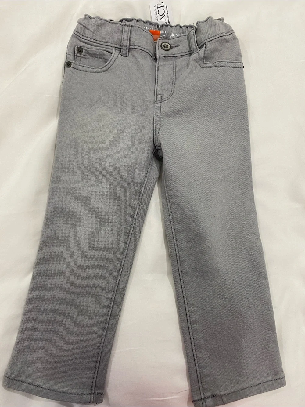 Toddler Boy Grey Stretch Slim Jeans